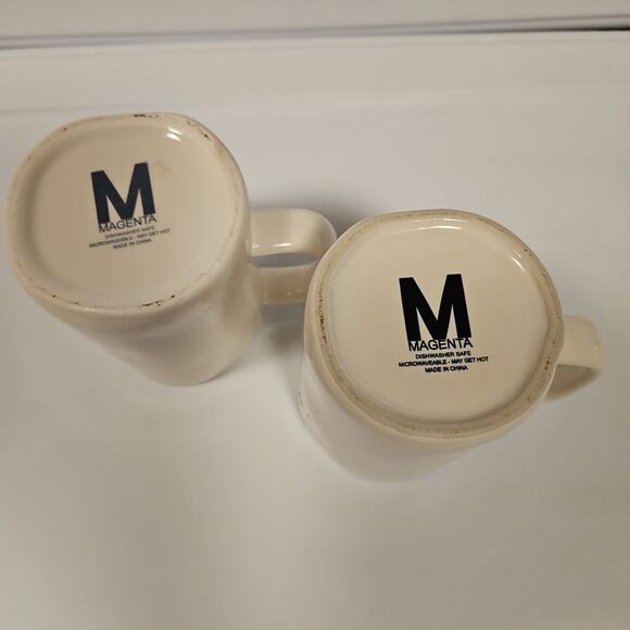 MAGENTA HIS AND HERS COFFEE MUGS - Picture 2 of 4